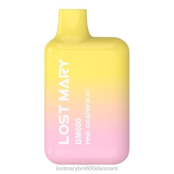LOST MARY bm615 danmark mistet mary bm600 engangs vape ZD20154 lyserød grapefrugt