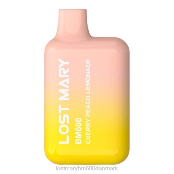 LOST MARY pris mistet mary bm600 engangs vape ZD20126 kirsebærfersken limonade