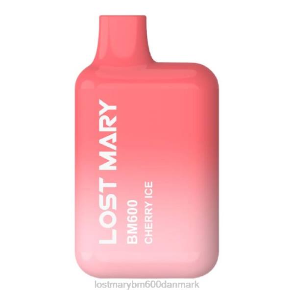 LOST MARY pris mistet mary bm600 engangs vape ZD20146 kirsebæris