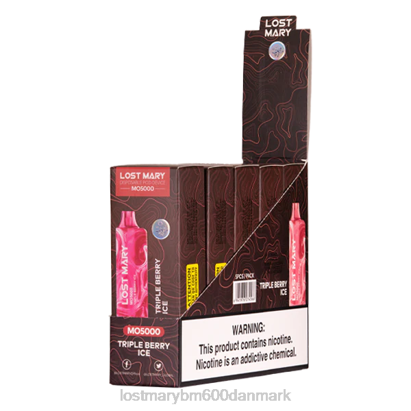 LOST MARY flavors vape mistede mary mo5000 ZD2075 tredobbelt bæris