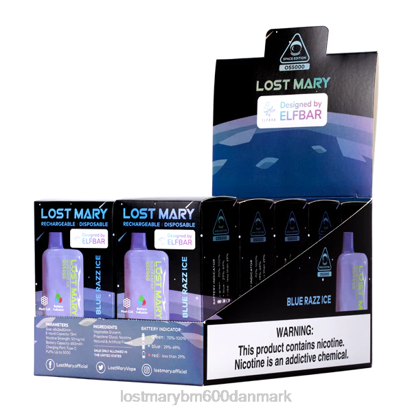 LOST MARY bm601 danmark tabte mary os5000 ZD2014 blå razz is