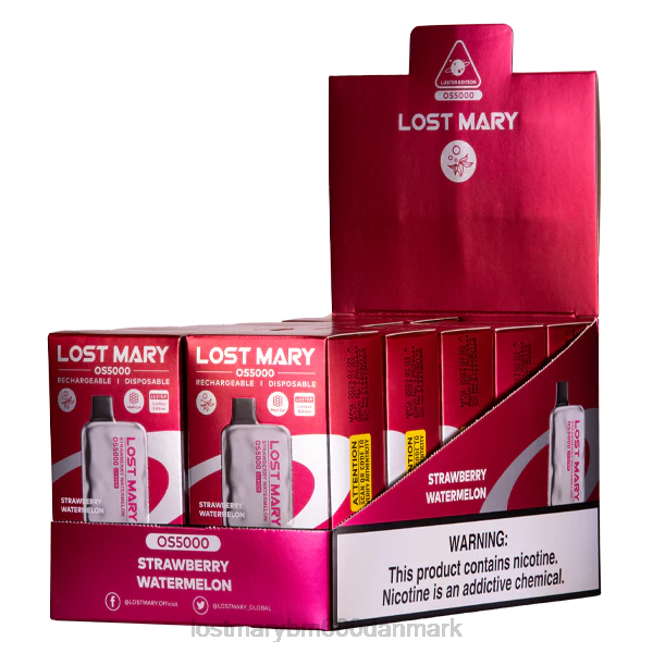 LOST MARY flavors mistede mary os5000 glans ZD2073 jordbær vandmelon