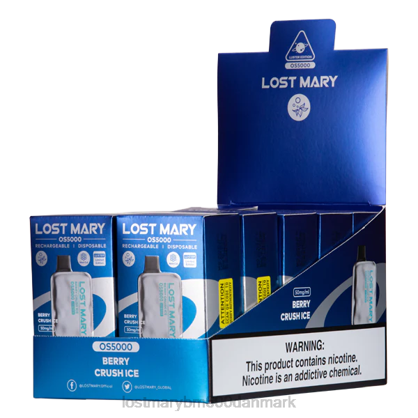 LOST MARY flavors vape mistede mary os5000 glans ZD205 bær knust is