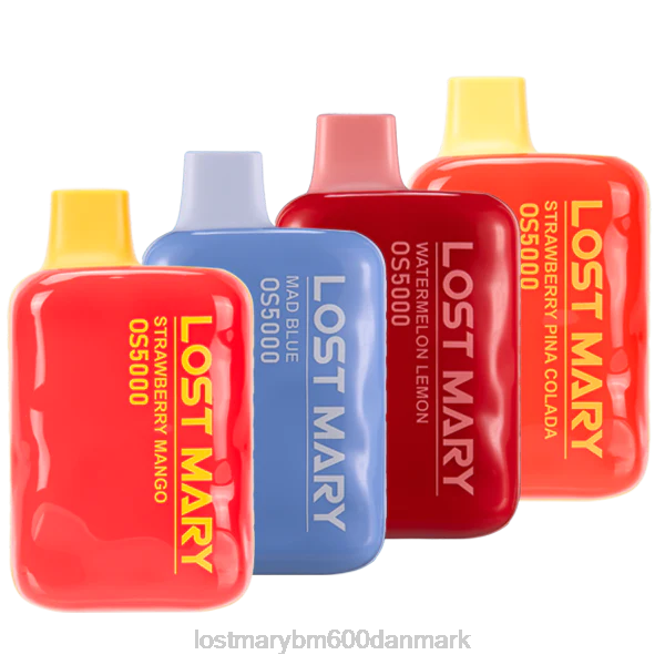 LOST MARY flavors vape mistede mary os5000 sampler ZD2045 gal blå/jordbær pina colada/vandmelon citron/jordbær mango