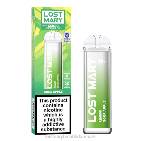 LOST MARY flavors vape lost mary qm600 engangsvape ZD20165 surt æble