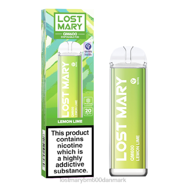 LOST MARY puff lost mary qm600 engangsvape ZD20168 citron lime