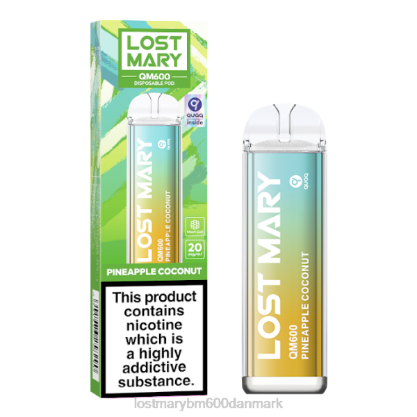 LOST MARY vape pris lost mary qm600 engangsvape ZD20169 ananas kokos