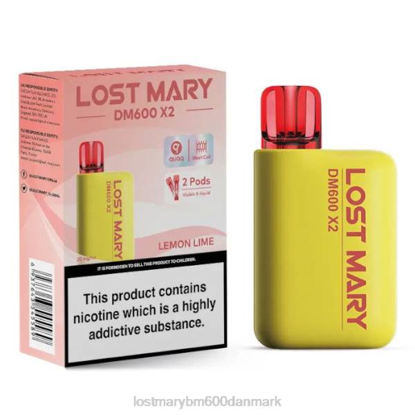 LOST MARY bm619 danmark Lost Mary dm600 x2 engangs vape ZD20194 citron lime