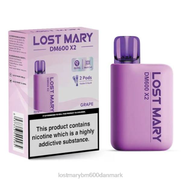 LOST MARY danmark Lost Mary dm600 x2 engangs vape ZD20192 drue