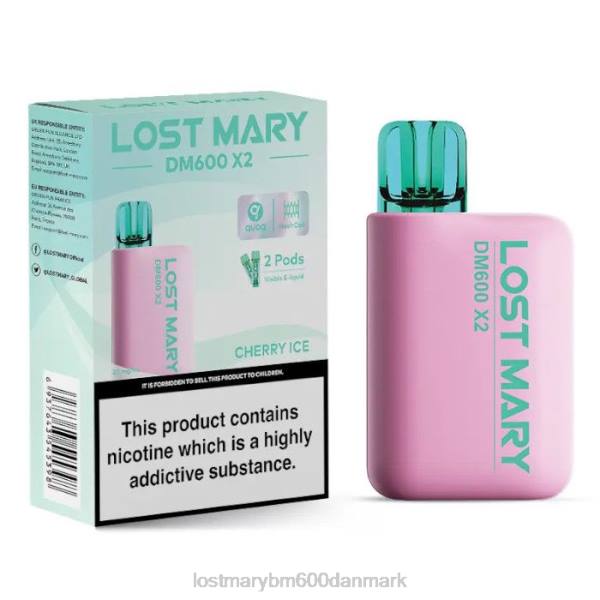LOST MARY flavors Lost Mary dm600 x2 engangs vape ZD20203 kirsebæris