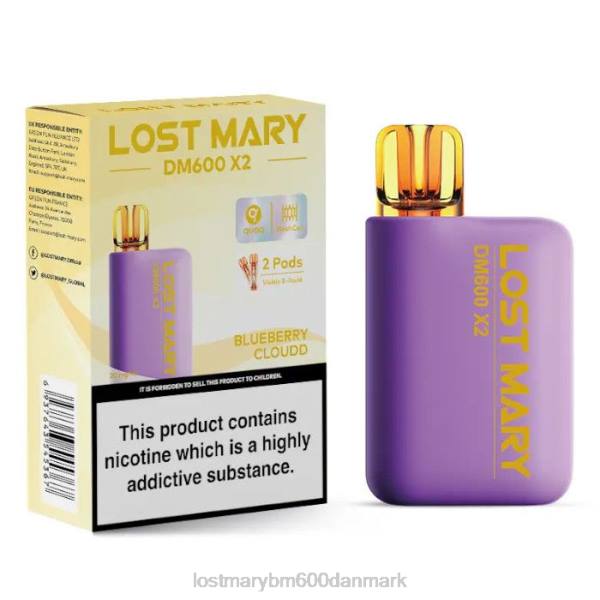 LOST MARY flavors new Lost Mary dm600 x2 engangs vape ZD20190 blåbær sky