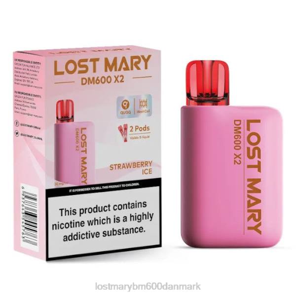 LOST MARY flavors vape Lost Mary dm600 x2 engangs vape ZD20205 jordbæris