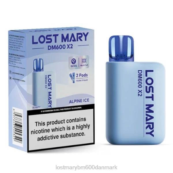 LOST MARY pris Lost Mary dm600 x2 engangs vape ZD20186 alpine is