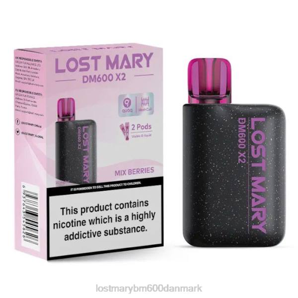 LOST MARY pris Lost Mary dm600 x2 engangs vape ZD20196 bland bær